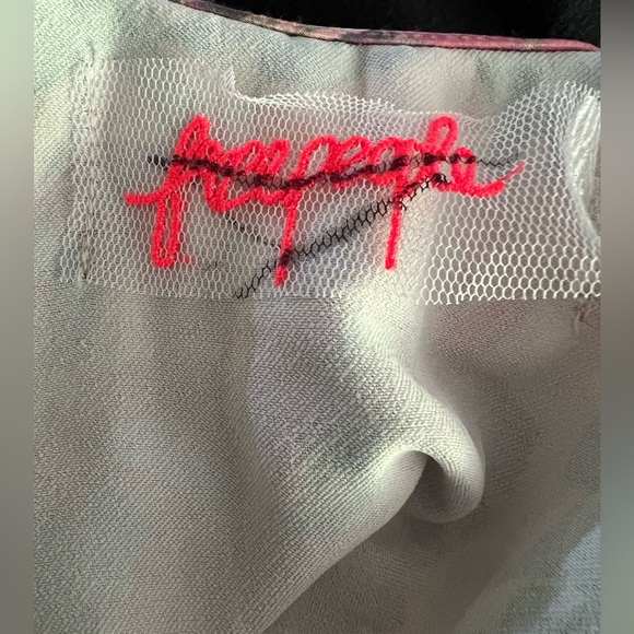 Free People $300 Botanical Long Maxi Strapless Dress Combo Rose Floral Bohemian‎ - Picture 12 of 15